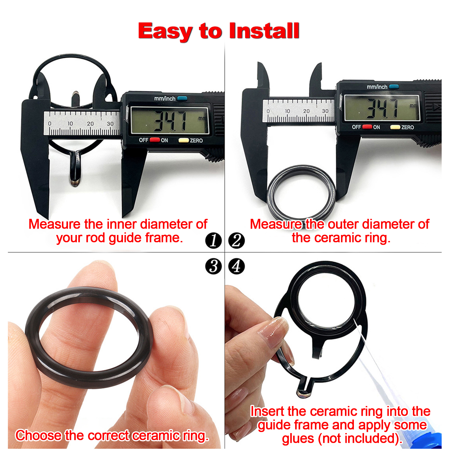Fishing Rod Guide Repair Kit C - огляд і ціна Fishing Rod Repair Kit