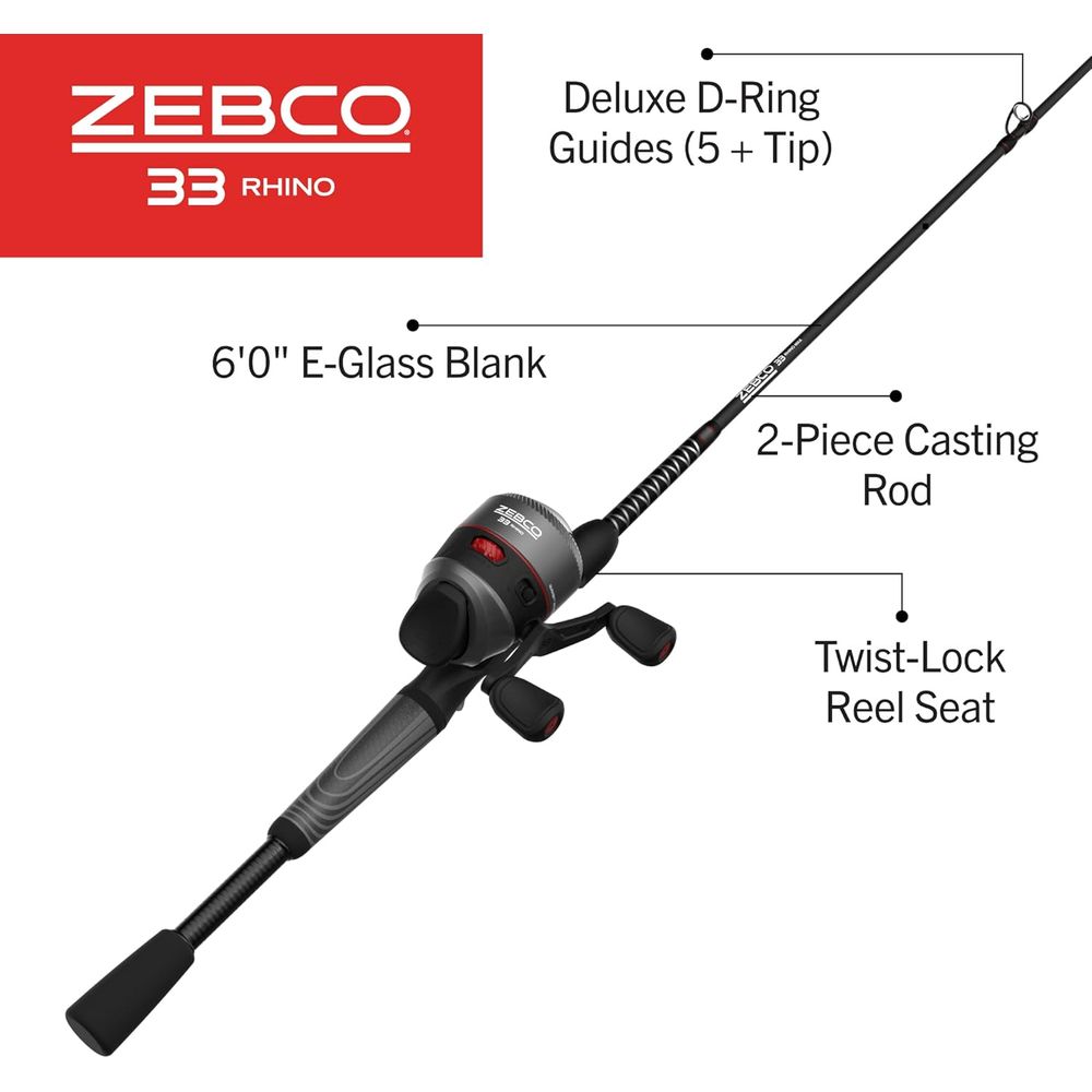 Durable E-Glass Spincast Fishi - огляд і ціна Fishing Rod Combo