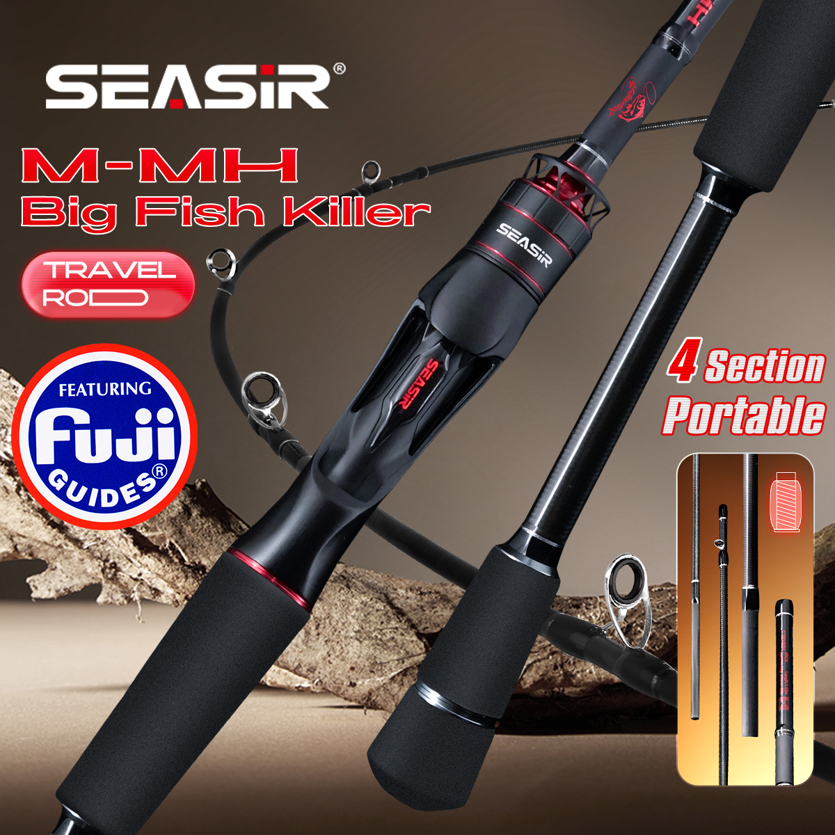Seasir Salminus XF M/MH Spinin - огляд і ціна Fishing Rod Surf
