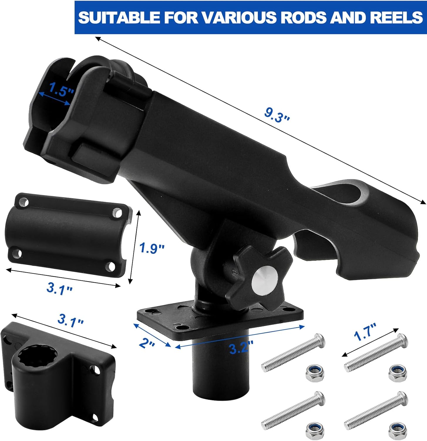 2 Pack Fishing Rod Holder with - огляд і ціна Fishing Rod Boat
