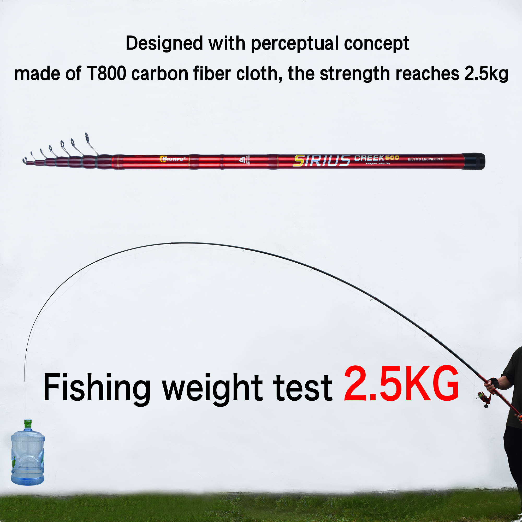 BIUTIFU Telescopic Bolognese F - огляд і ціна Fishing Rod Surf