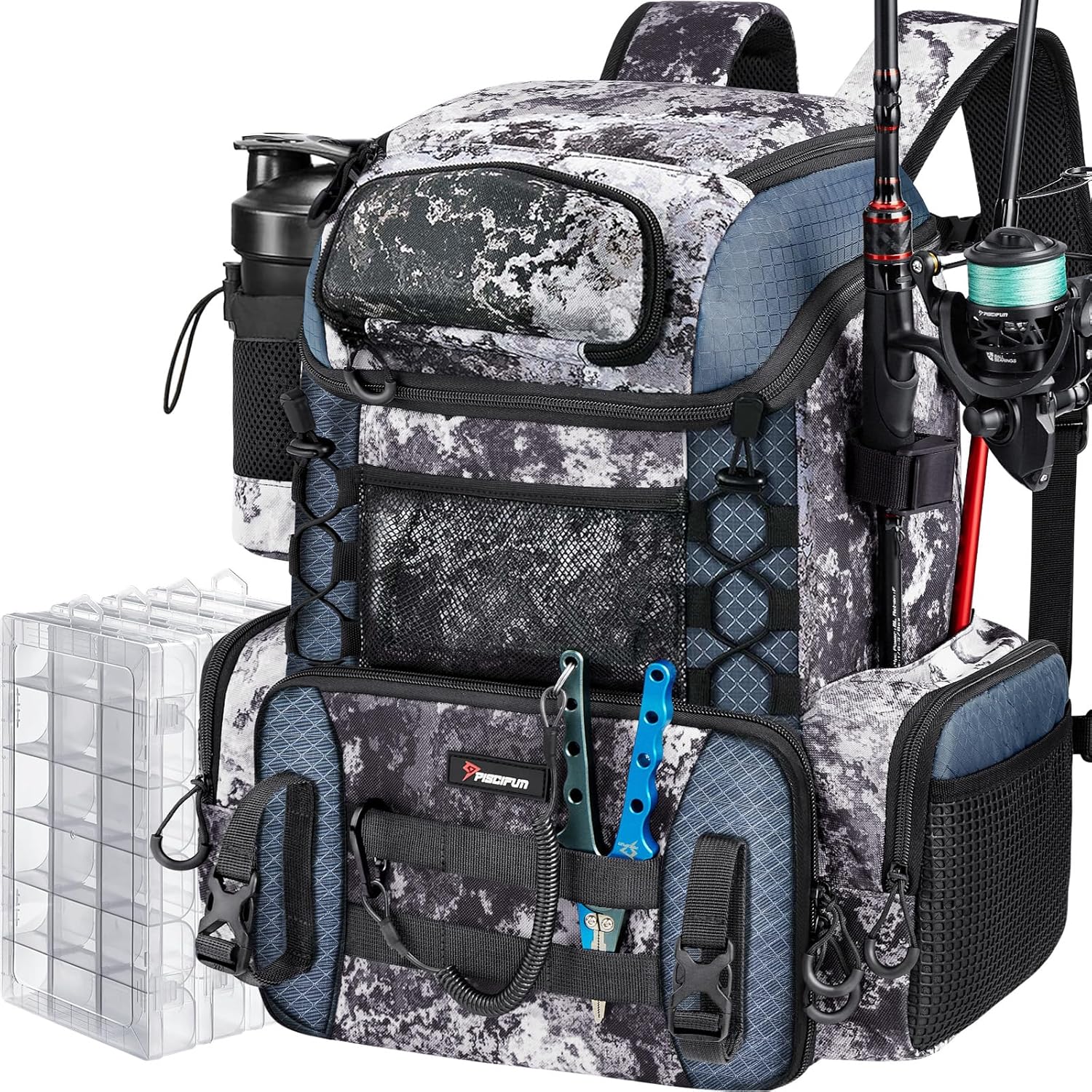 42L Waterproof Fishing Backpac - огляд і ціна Fishing Rod Holder