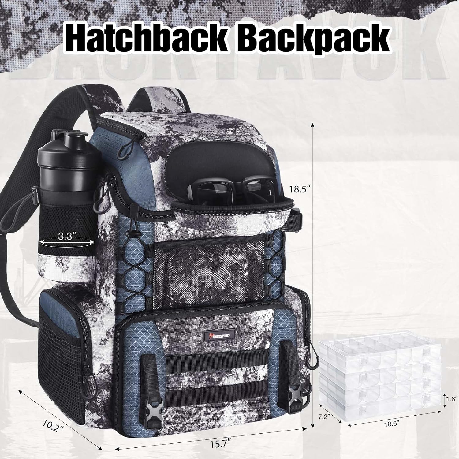 42L Waterproof Fishing Backpac - огляд і ціна Fishing Rod Holder