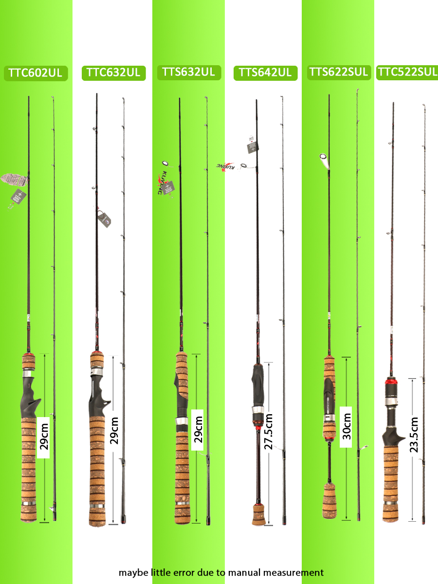 KUYING TETON Baitcasting Spinn - огляд і ціна Fishing Rod Surf