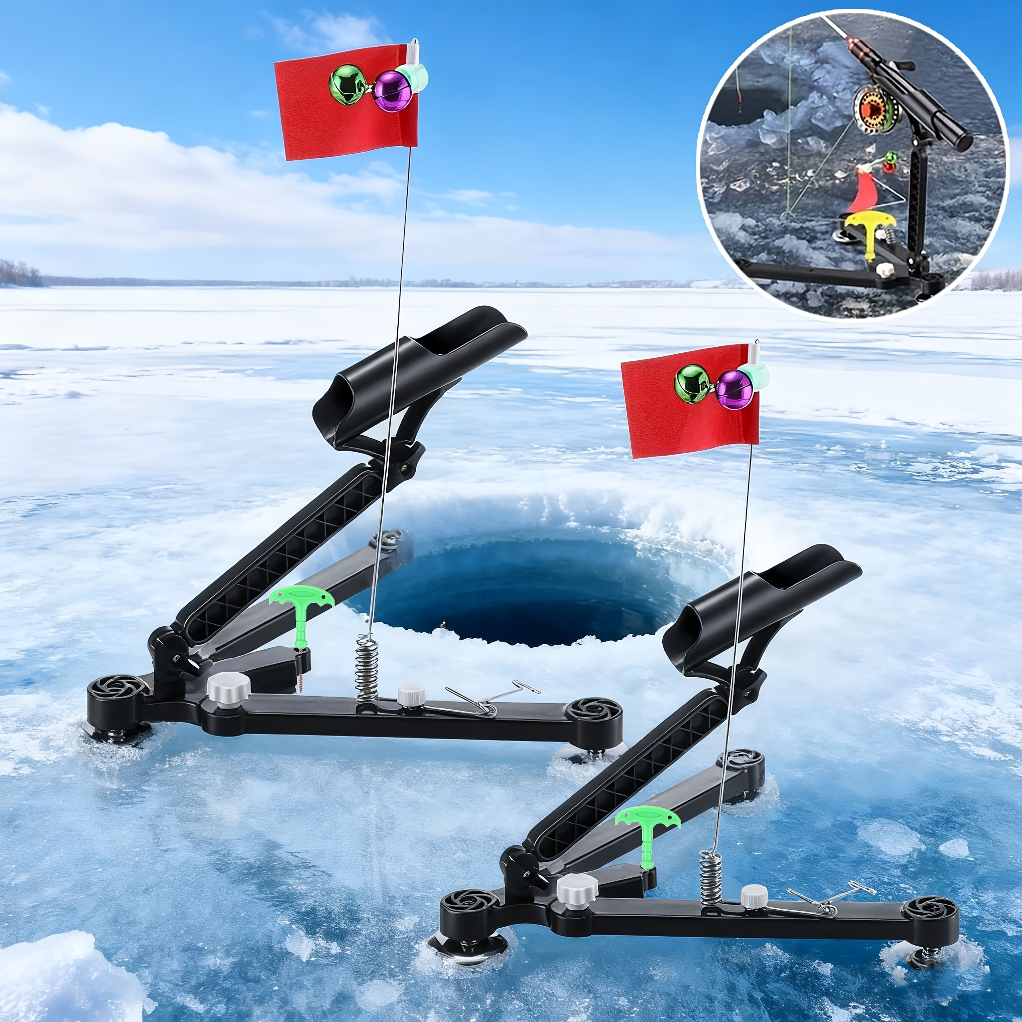 Foldable Ice Fishing Rod Holde - огляд і ціна Fishing Rod Ice