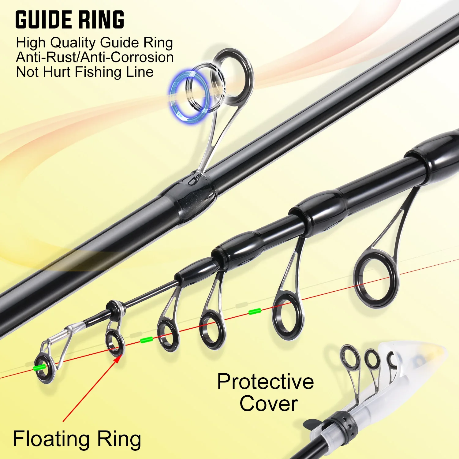 Sougayilang Telescopic Fishing - огляд і ціна Fishing Rod Surf
