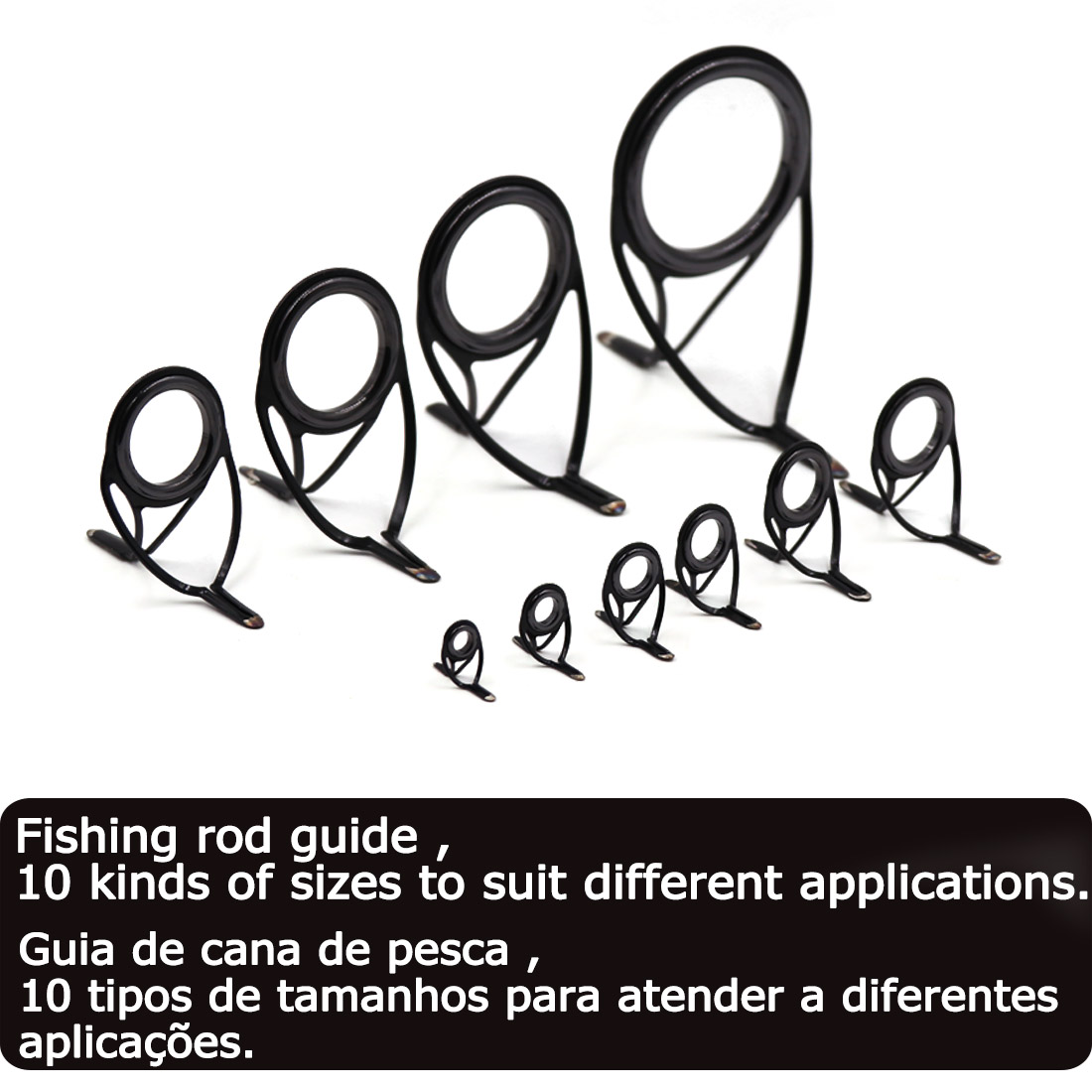 9KM OB Curved Rod Guide Kit 10 - огляд і ціна Fishing Rod Spinning