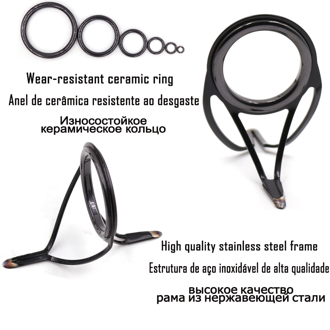 9KM OB Curved Rod Guide Kit 10 - огляд і ціна Fishing Rod Spinning