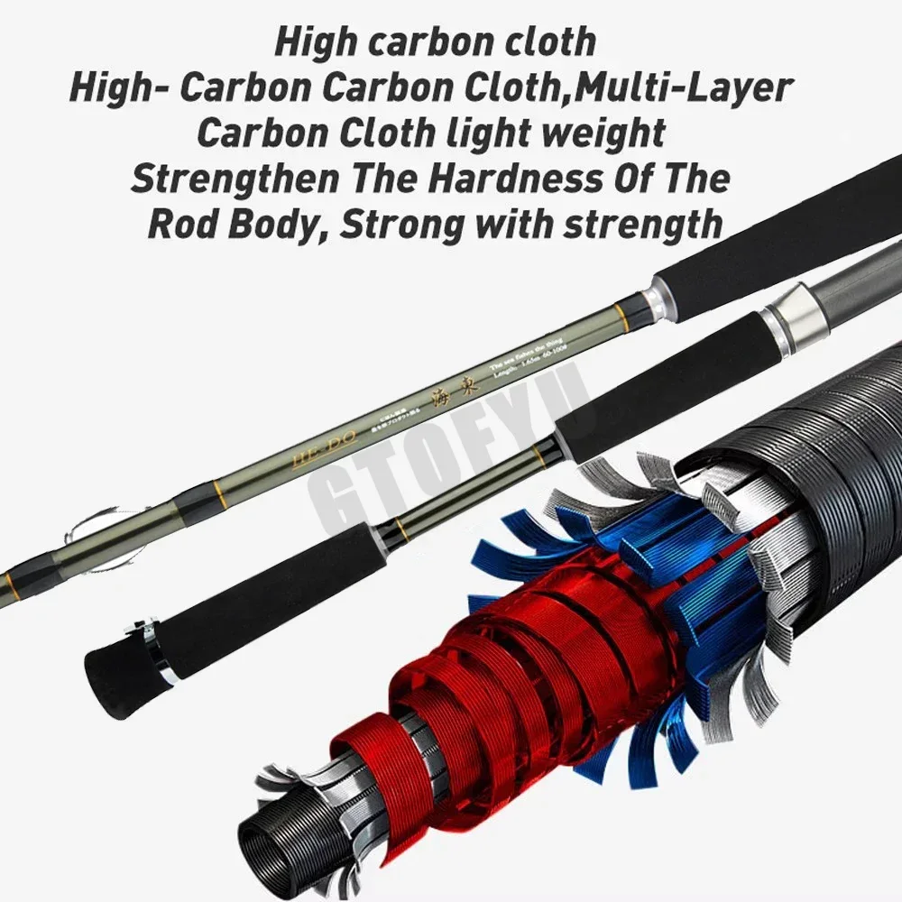 1.65m 1.80m Super Light Cuttle - огляд і ціна Fishing Rod Surf