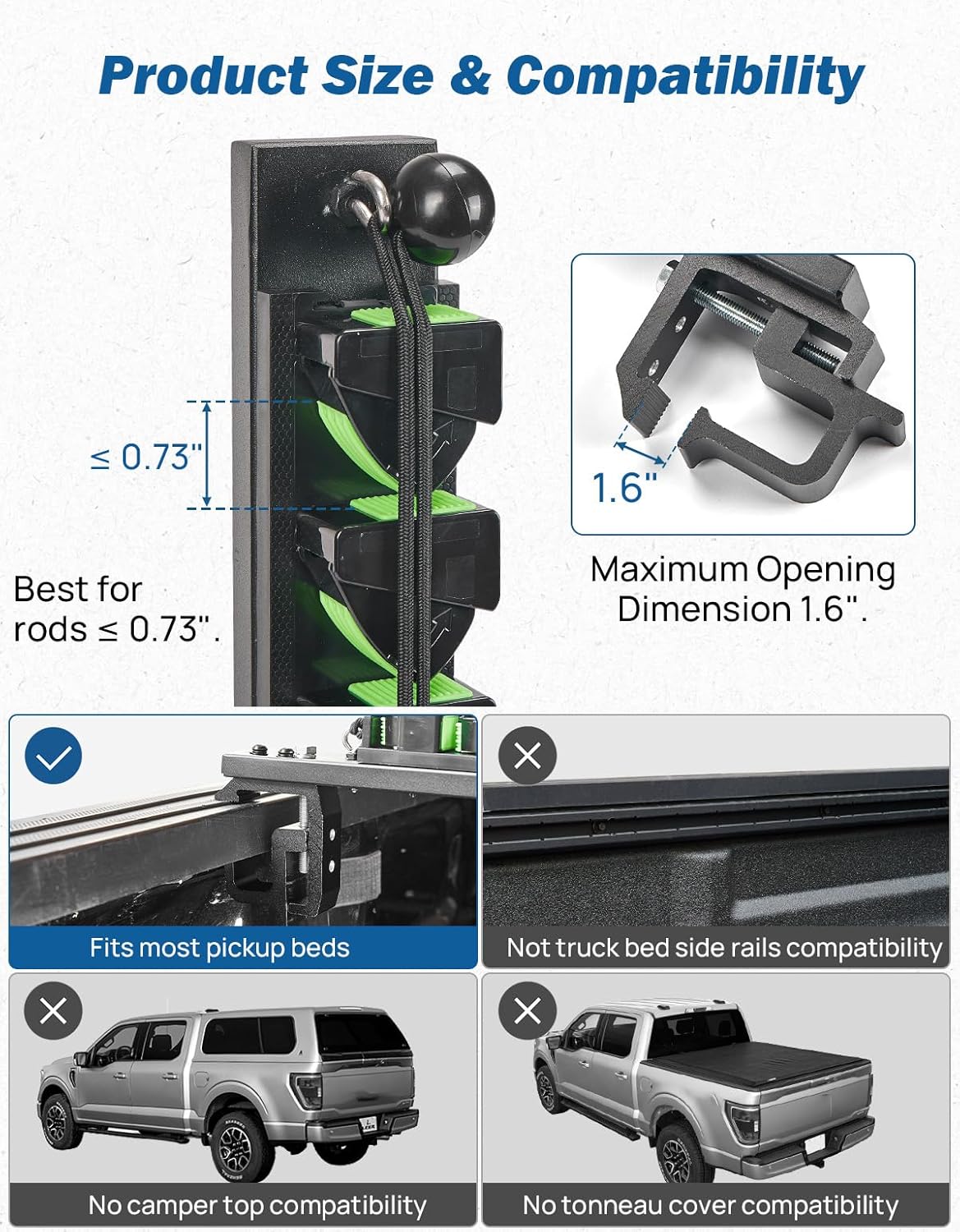 JOYTUTUS Truck Bed Fishing Rod - огляд і ціна Fishing Rod Boat