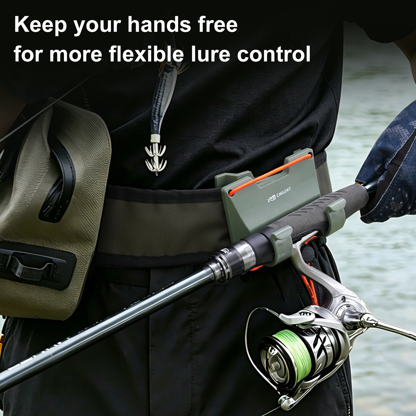 Outdoor Belt Clip Rod Holder H - огляд і ціна Fishing Rod Fly