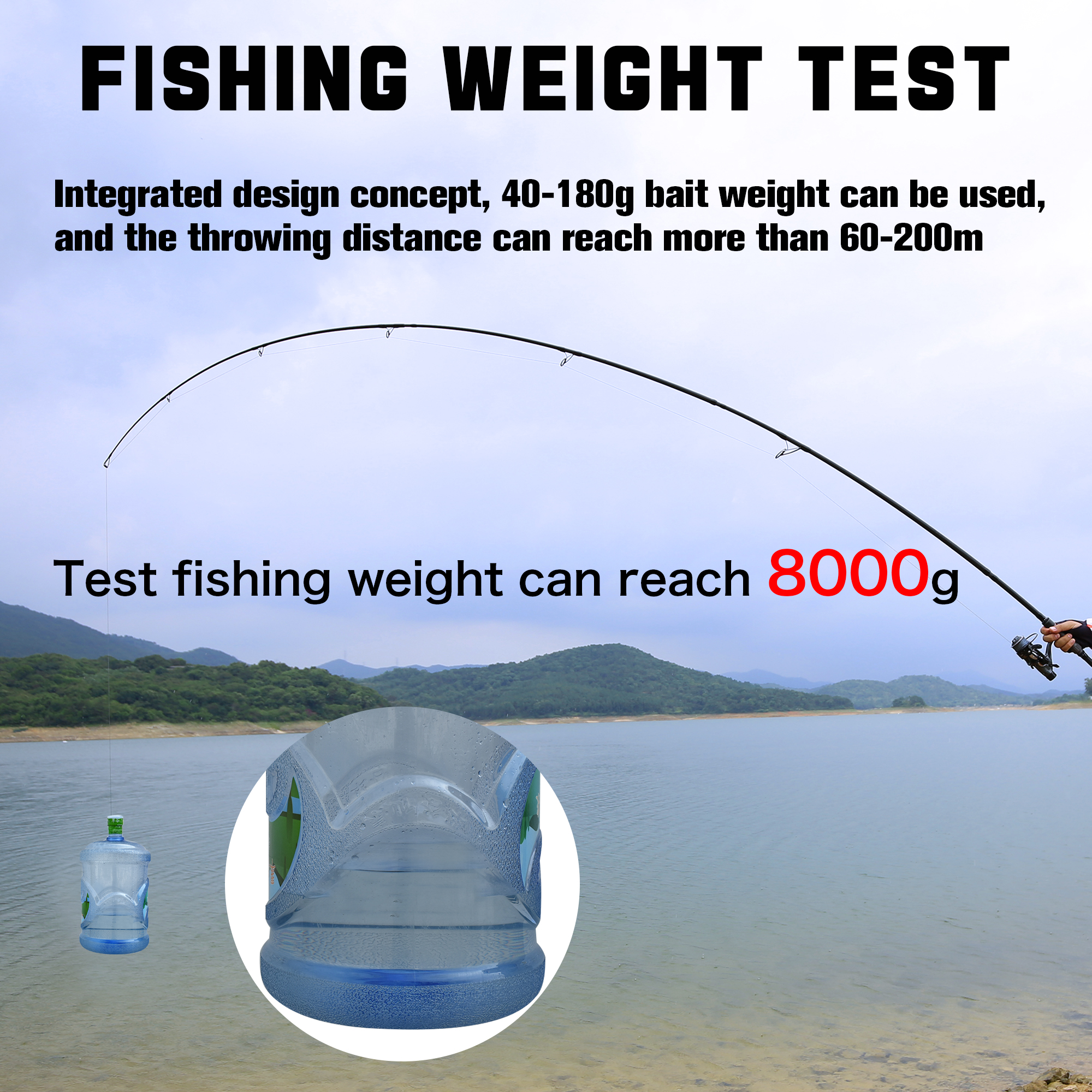 BIUTIFU BIGFISH Carp Surfcasti - огляд і ціна Fishing Rod Surf