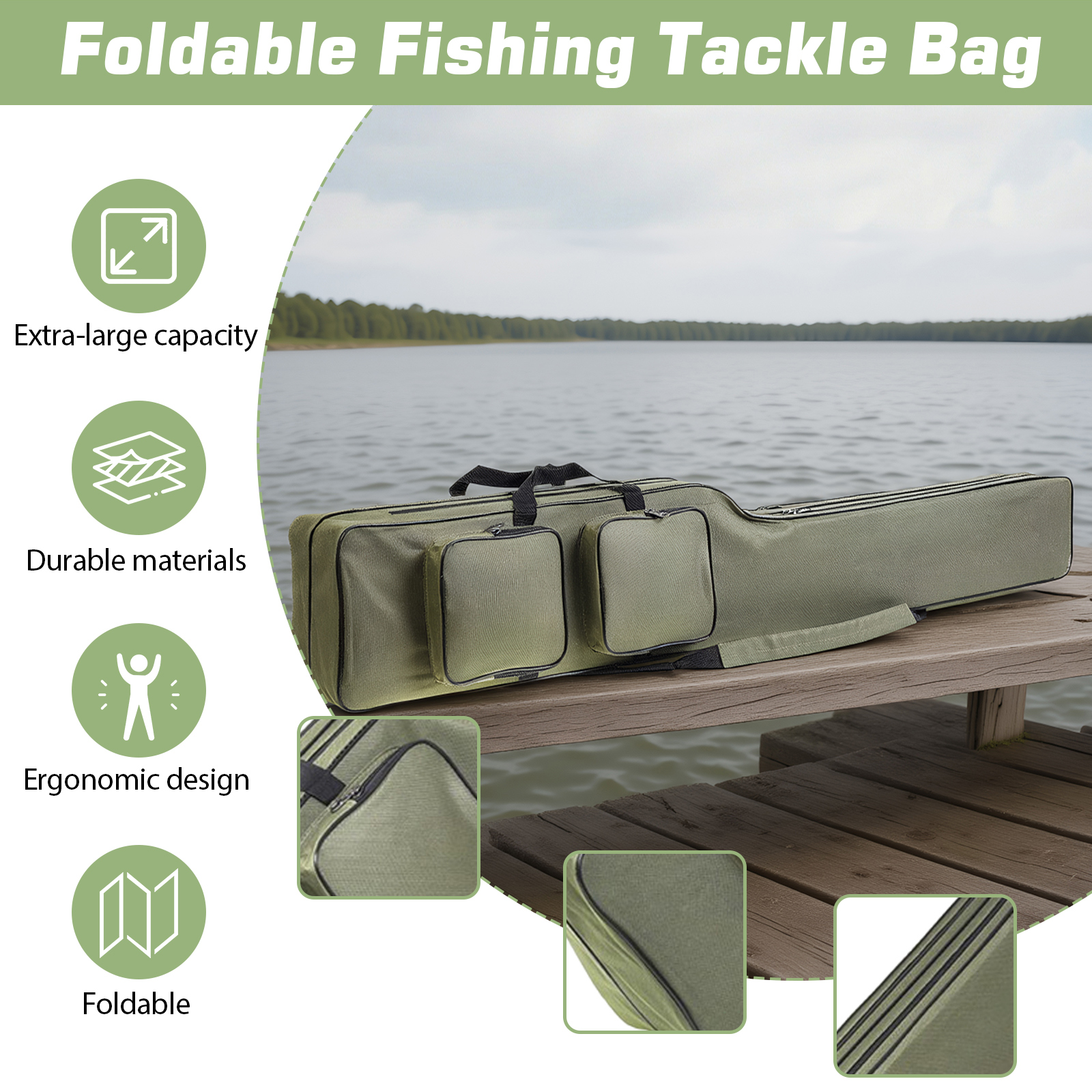 Fishing Rod Bags 150cm Waterpr - огляд і ціна Fishing Rod Case