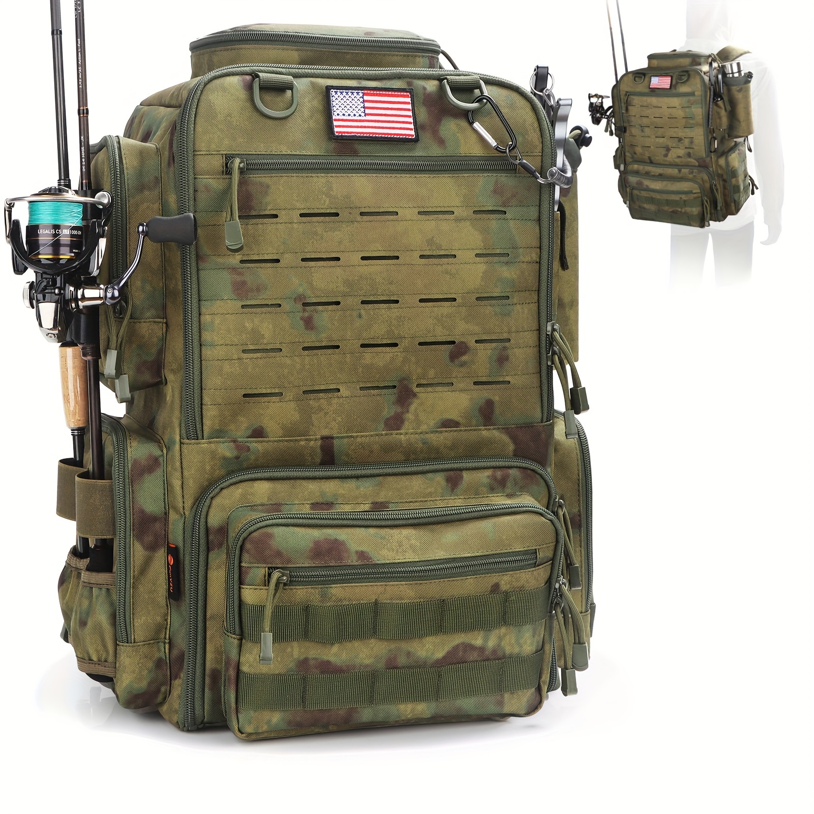 A Spacious 11.89gal Fishing Ba - огляд і ціна Fishing Rod Holder