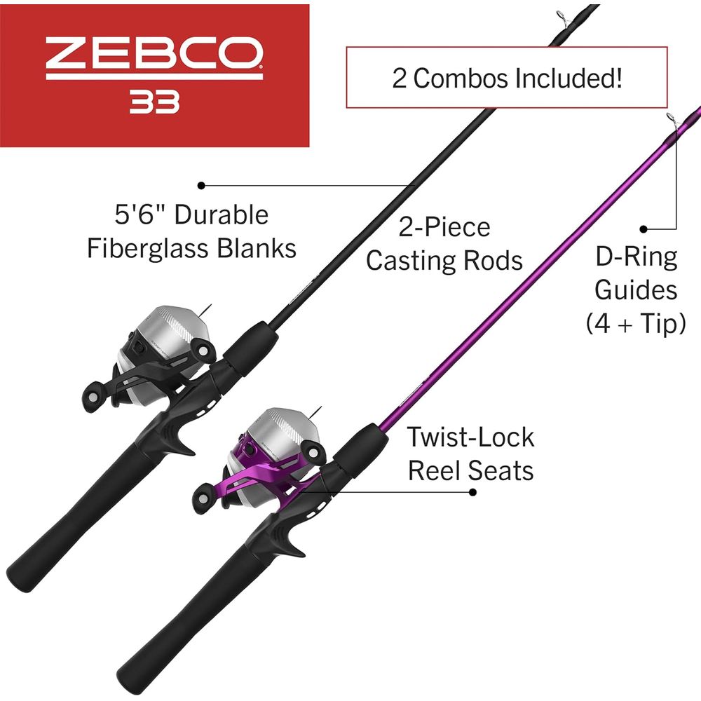 5-6ft Two-Piece Spincast Fishi - огляд і ціна Fishing Rod Combo