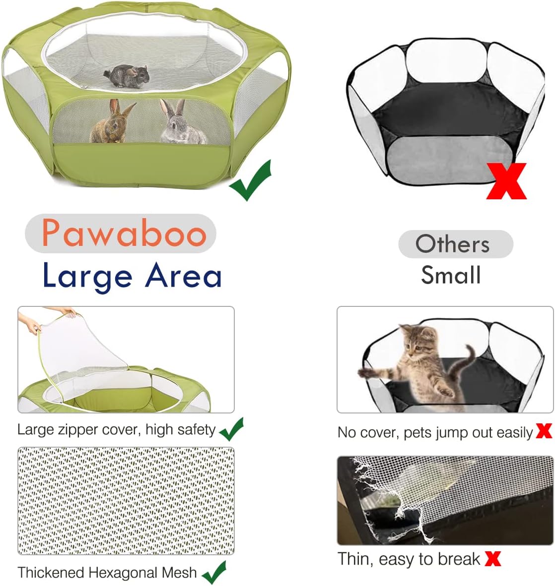 Pawaboo Small Animals Playpen  - огляд і ціна Fishing Rod Travel